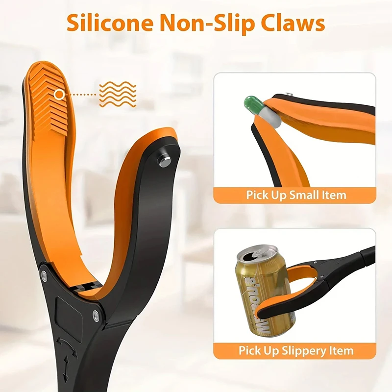 Gardening Tools For Elderly - 32インチの超長折りたたみ式リーチャーグラバー、高齢者向け手補助ツール、ゴミ拾い、ごみ取り、家庭清掃補助具