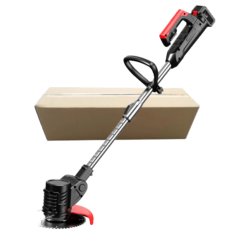 Gardening Tools Lawn Mower - リチウム電動草刈り機 コードレス芝刈り機 ホイール付き ポータブル草刈り機 ガーデン剪定電動工具