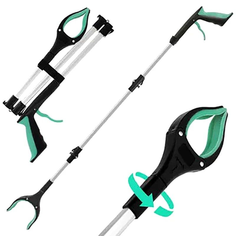 Gardening Tools For Elderly - 32インチの超ロング折りたたみ式リーチャーグラバー、高齢者向けハンドエイド、ゴミ拾い、ごみ取り、家庭清掃補助ツール