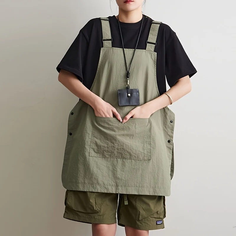 Gardening Tools Store - 防水ユニセックスリバーシブル作業用エプロン多ポケット理髪店コーヒーショップキッチンケータリング作業服ガーデニング家庭用エプロン
