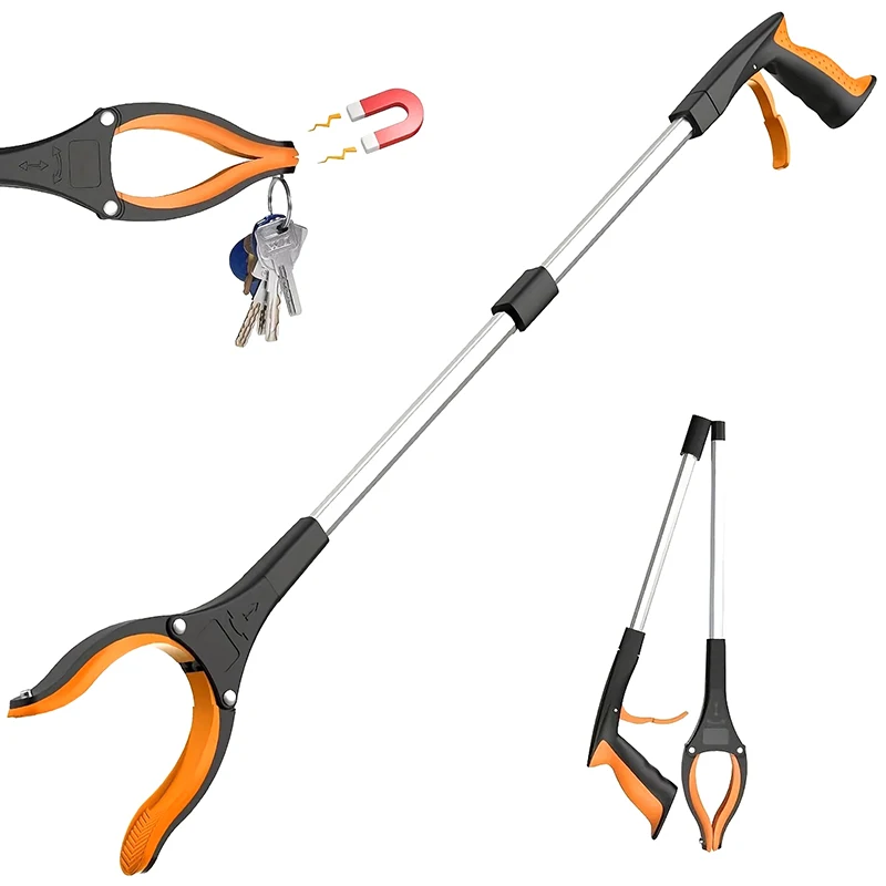 Gardening Tools For Elderly - 32 インチエクストラロング折りたたみ式グラバーリーチャーピッカーゴミ拾い移動補助リーチングアシストハンドツール高齢者用