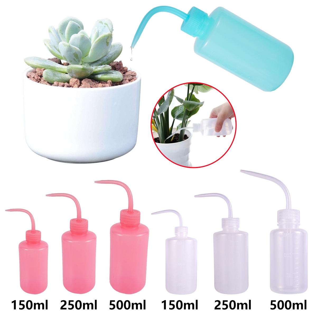 Gardening Tools Watering Can - ウォータースプレーボトル 150/250/500ml 植物 花 じょうろ プラスチック