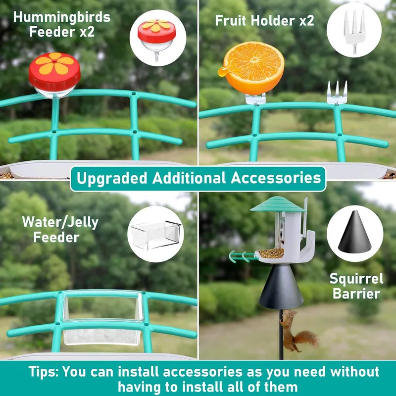 AI認識機能付きスマートバードフィーダーカメラ HDビデオ  - Gardening Tools Video のレビューと価格