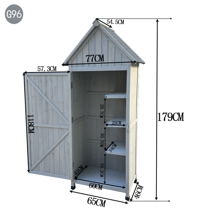 激安セール！環境に優しい防水屋外ガーデン収納キャビネット、薪 - Gardening Tools Storage のレビューと価格