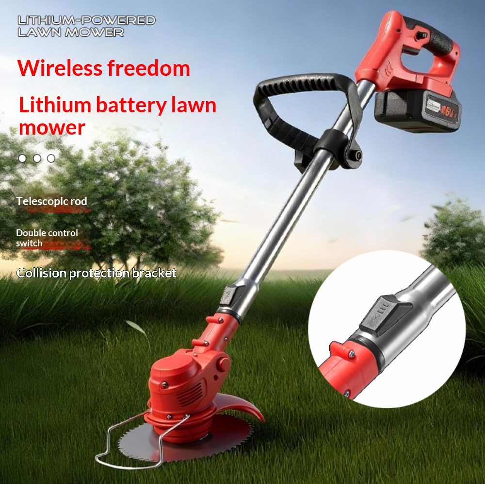 新型コードレスハンドヘルド電動草刈り機、調整可能な芝刈り機、 - Gardening Tools Lawn Mower のレビューと価格