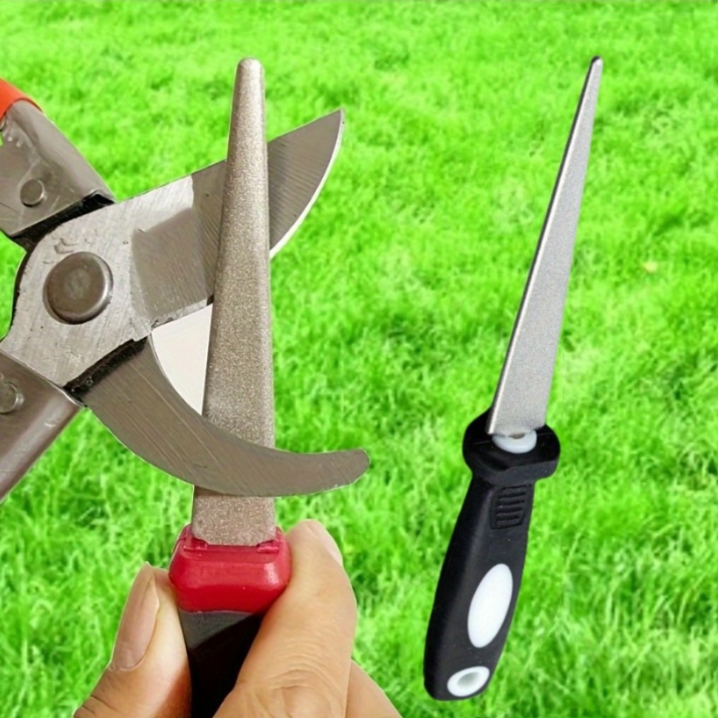 人間工学に基づいたハンドルを備えたダイヤモンド鋼ナイフ研ぎ器 - Gardening Tools Knife のレビューと価格