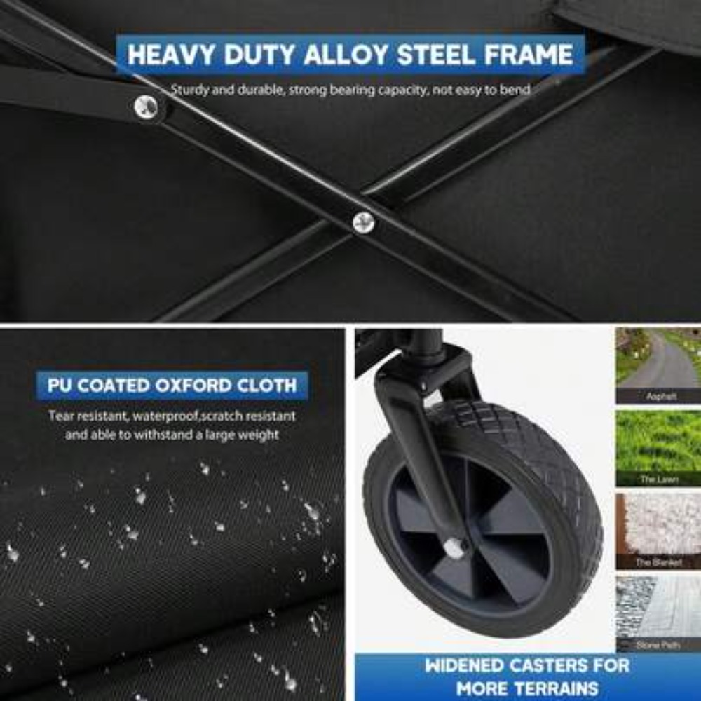 ガーデンカート 折りたたみ式ワゴン 耐久性のあるユーティリテ - Gardening Tools Store のレビューと価格
