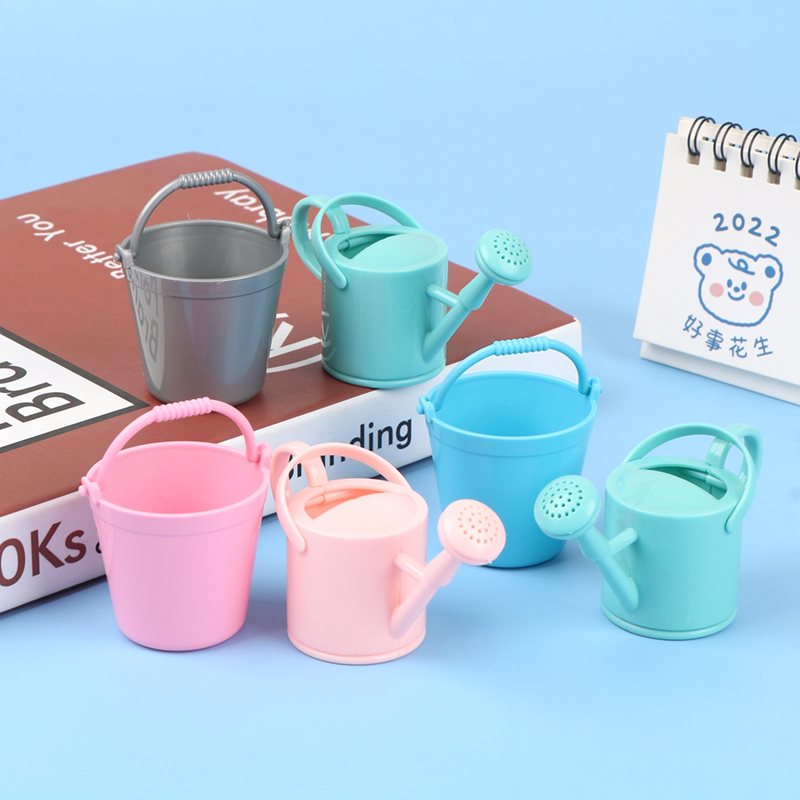 【CPI】1セットドールハウスミニチュアバケツじょうろモデル - Gardening Tools Watering Can のレビューと価格