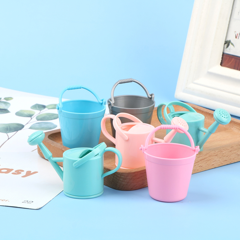 【CPI】1セットドールハウスミニチュアバケツじょうろモデル - Gardening Tools Watering Can のレビューと価格