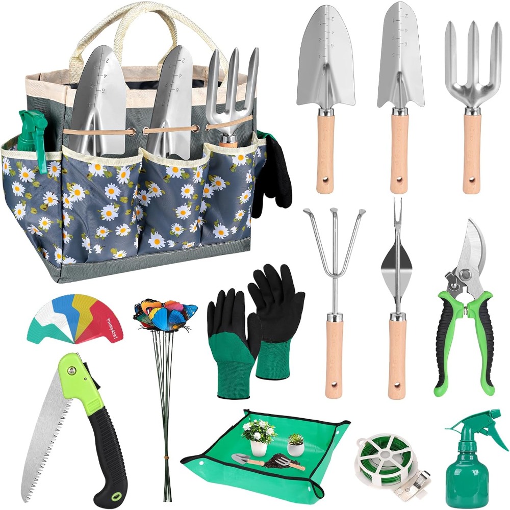 ステンレス製シャベル、マット、剪定ばさみ、耐久性のあるバッグ - Gardening Tools Knife のレビューと価格