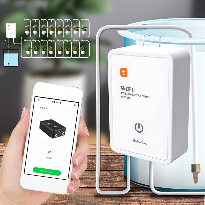 ABMR-TuyaスマートWiFiガーデンコントロール散水装 - Drip Irrigation Kit のレビューと価格