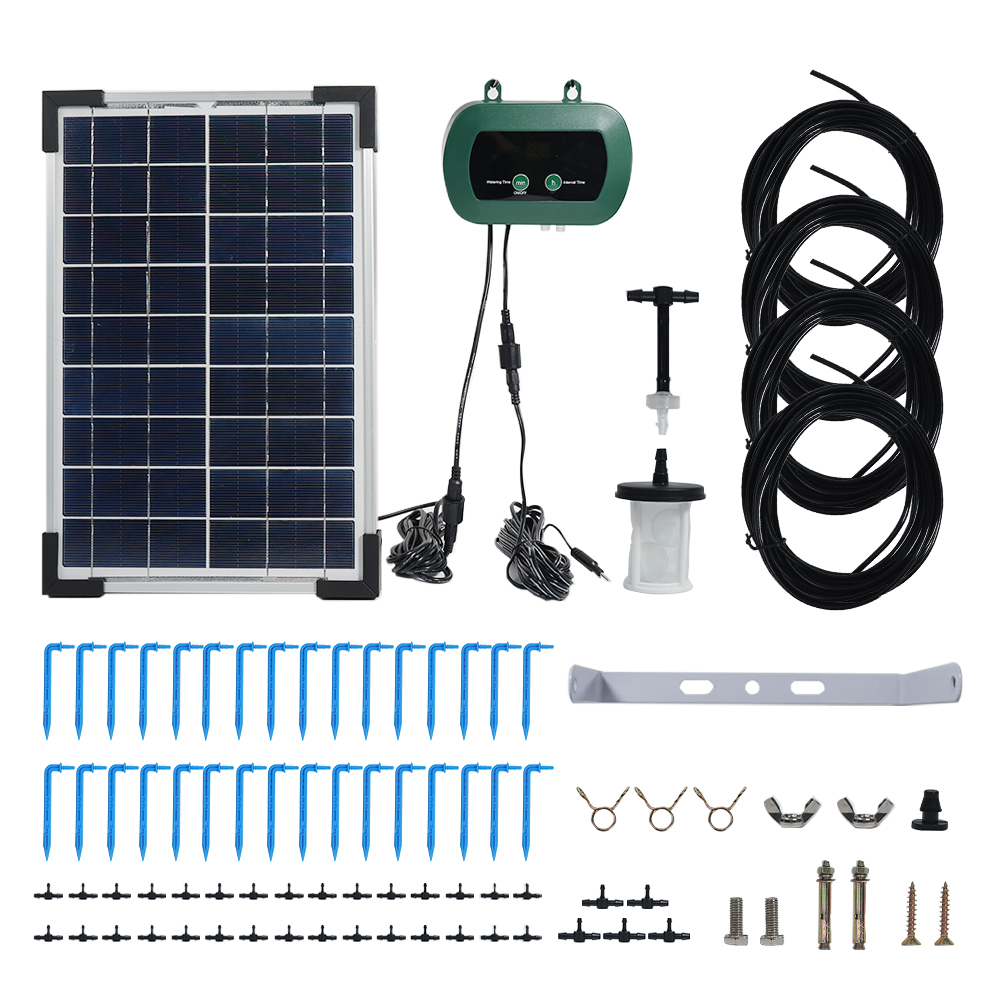 ソーラー水耕栽培装置 マイクロドリップポンプ ガーデン温室散 - Drip Irrigation Kit のレビューと価格