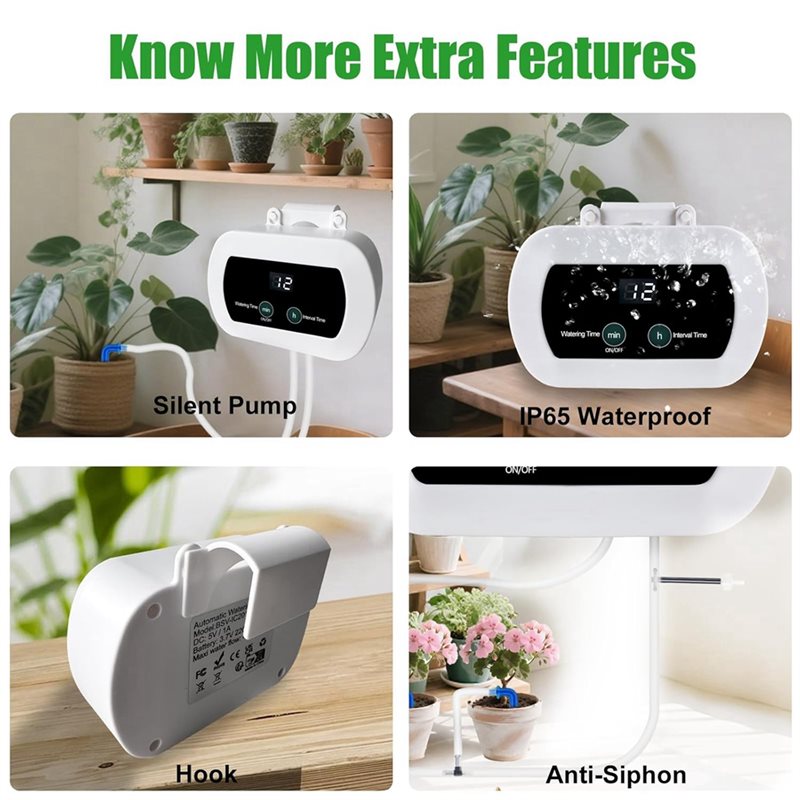 ABYP Wifiスマート植物散水システム 室内点滴灌漑キッ - Drip Irrigation Kit のレビューと価格