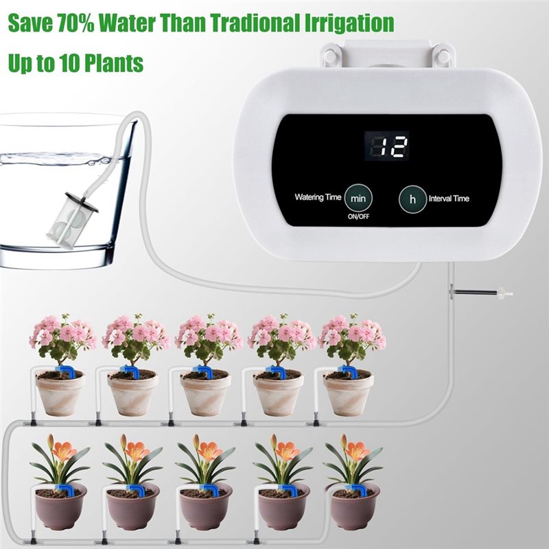 ABYP Wifiスマート植物散水システム 室内点滴灌漑キッ - Drip Irrigation Kit のレビューと価格
